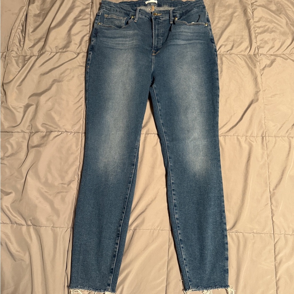 Good American Skinny Blue Denim Jeans
